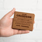 To My Grandson - The Love That Connects Us - Leather Wallet 22lw