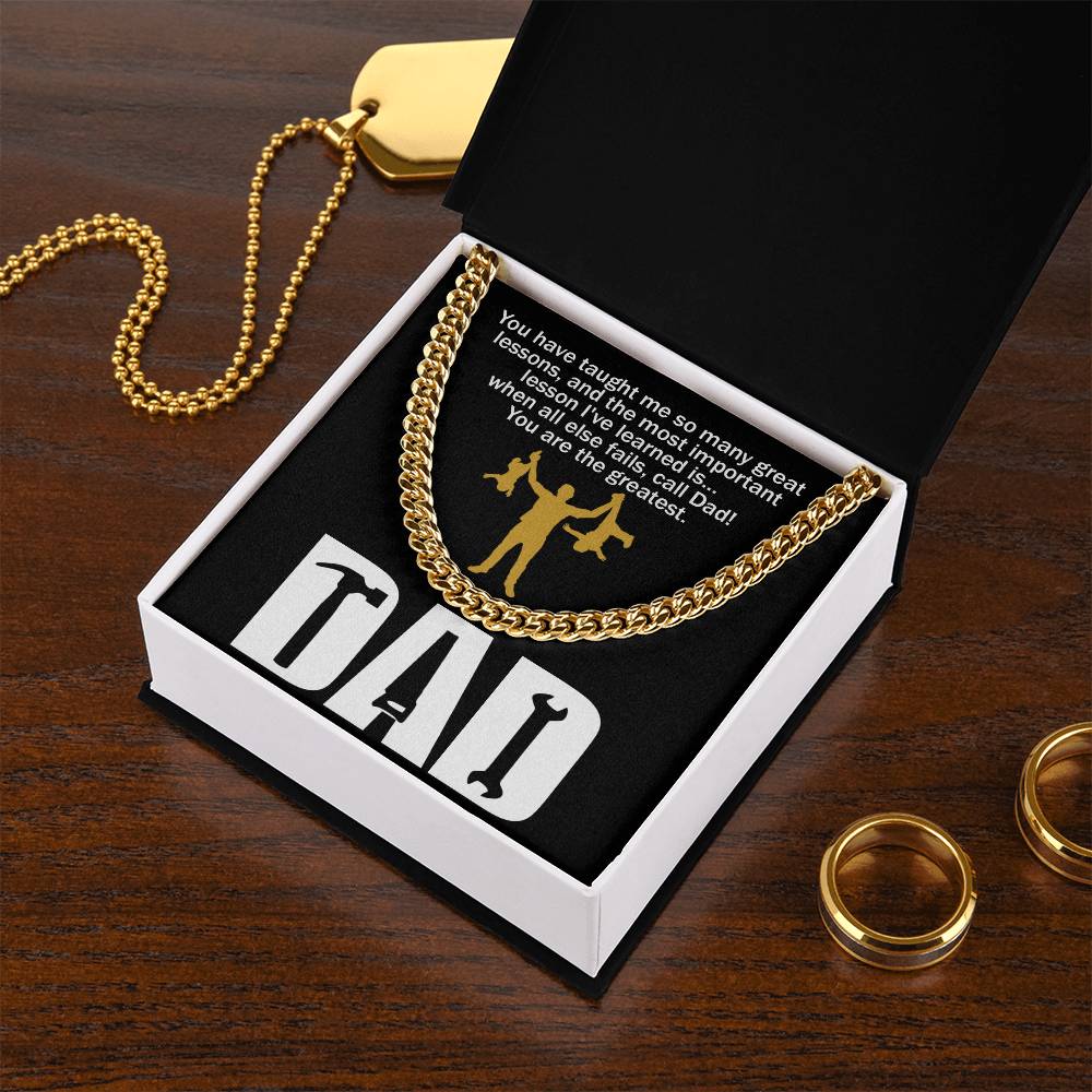 Dad-Call Dad - Cuban Link Chain