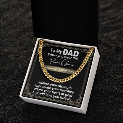 Dad-Promise Chain-050724d Cuban Link Chain