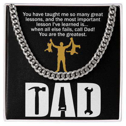 Dad-Call Dad - Cuban Link Chain
