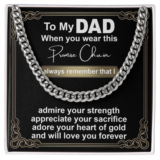 Dad-Promise Chain-050724d Cuban Link Chain