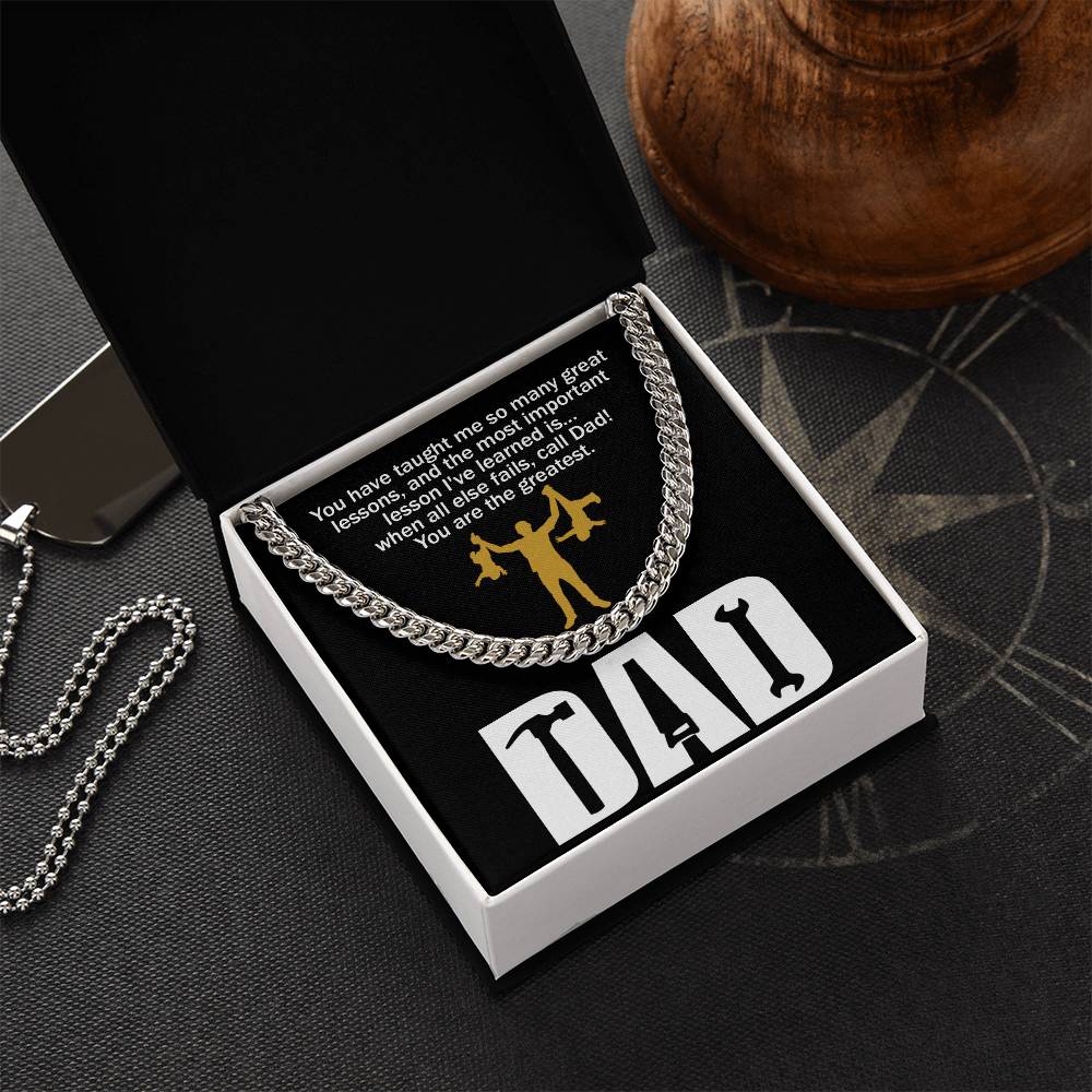 Dad-Call Dad - Cuban Link Chain