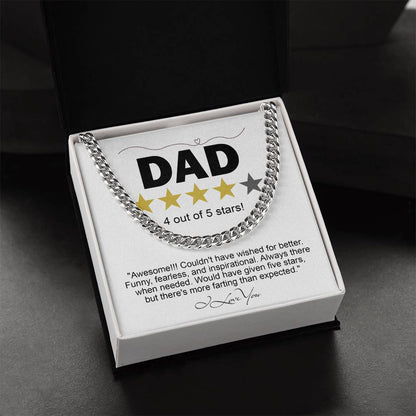Dad-Five Stars-050724d Cuban Link Chain