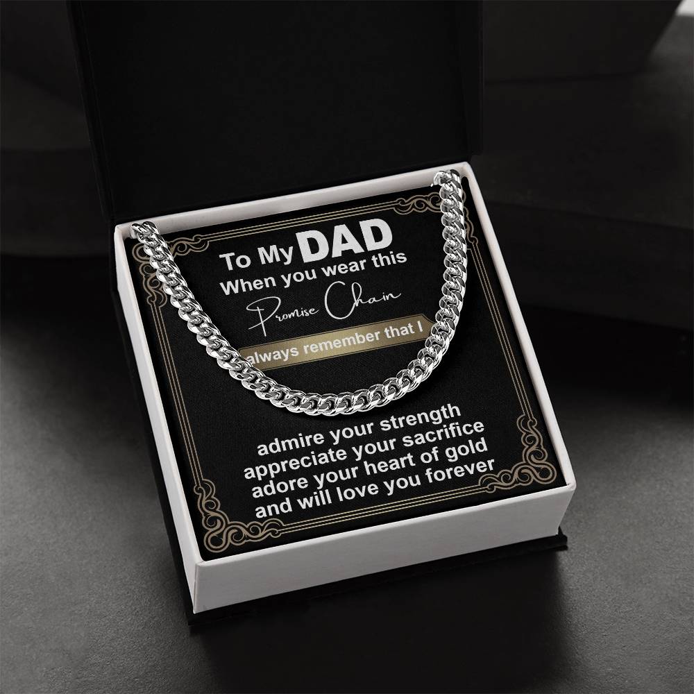 Dad-Promise Chain-050724d Cuban Link Chain
