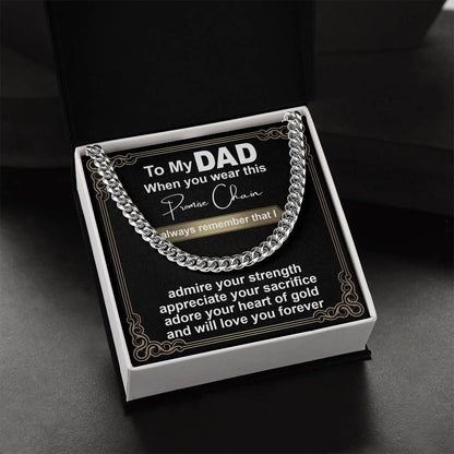 Dad-Promise Chain-050724d Cuban Link Chain