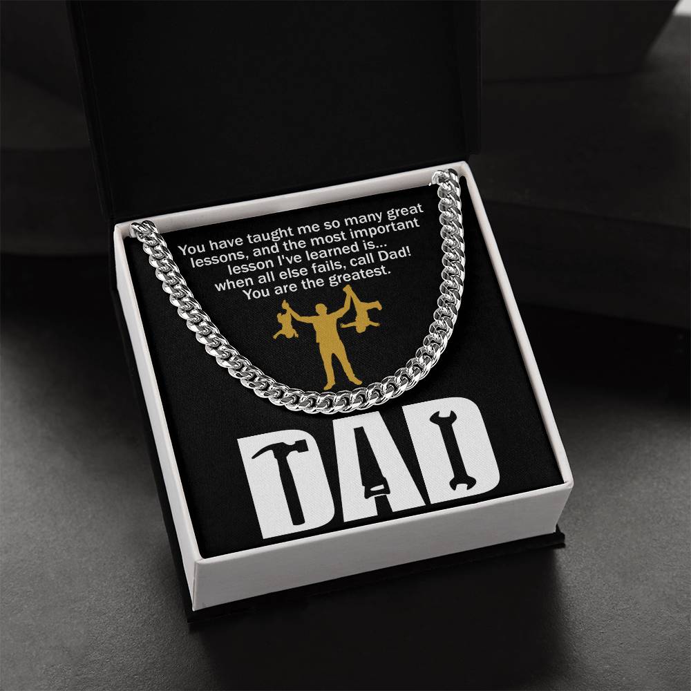 Dad-Call Dad - Cuban Link Chain