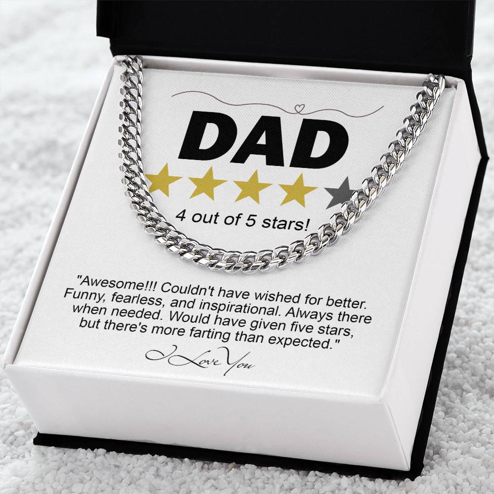 Dad-Five Stars-050724d Cuban Link Chain