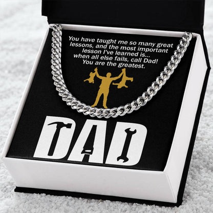 Dad-Call Dad - Cuban Link Chain