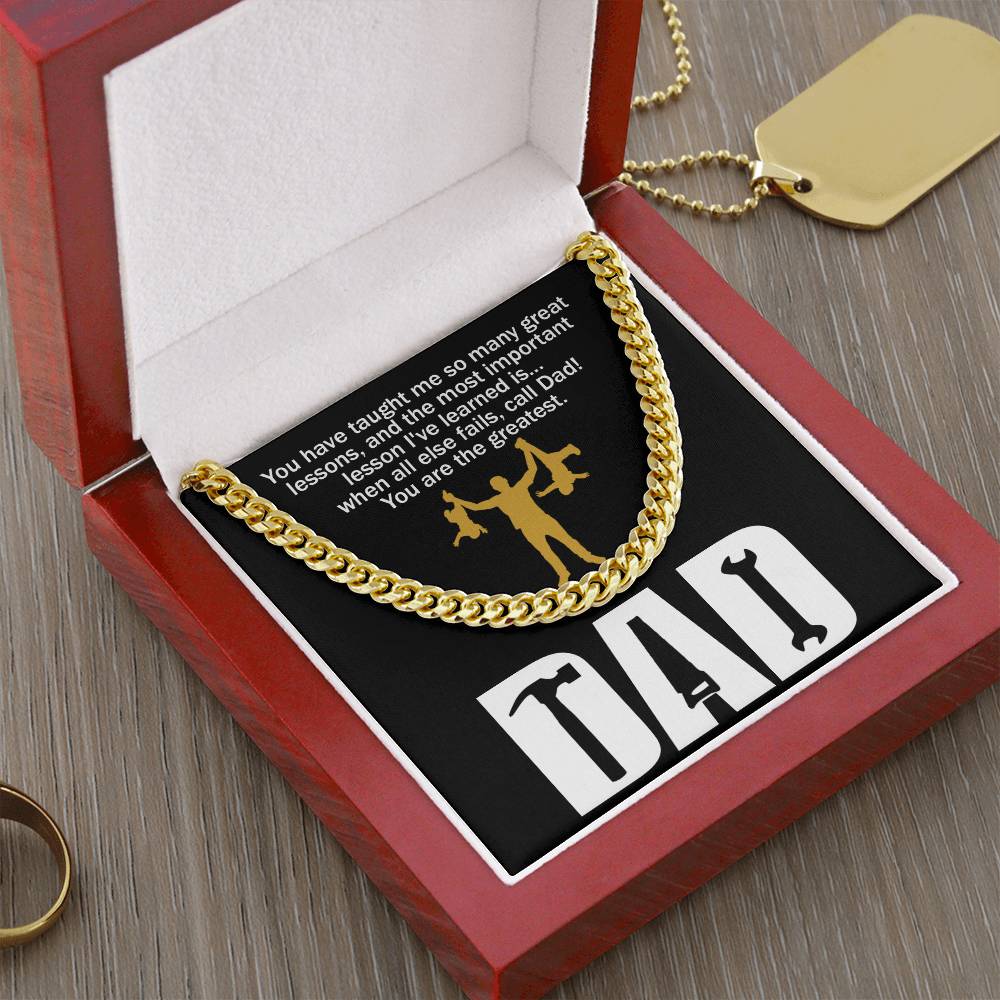 Dad-Call Dad - Cuban Link Chain