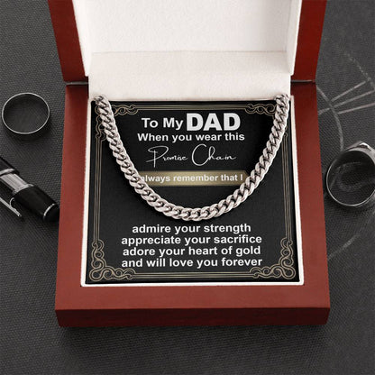 Dad-Promise Chain-050724d Cuban Link Chain