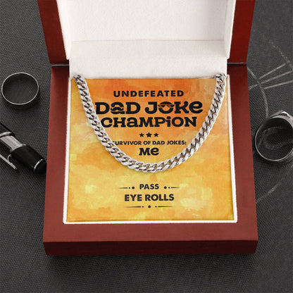 Dad-Dad Joke Champion - Cuban Link Chain
