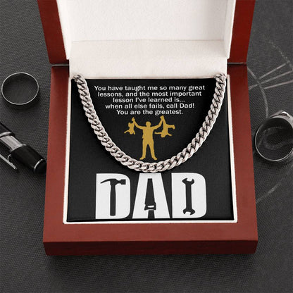 Dad-Call Dad - Cuban Link Chain