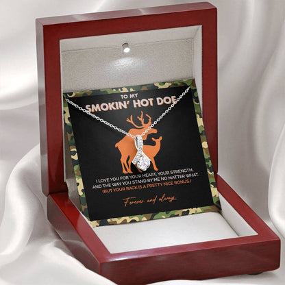 To My Smokin' Hot Doe - I Love you for your heart - Alluring Necklace 149