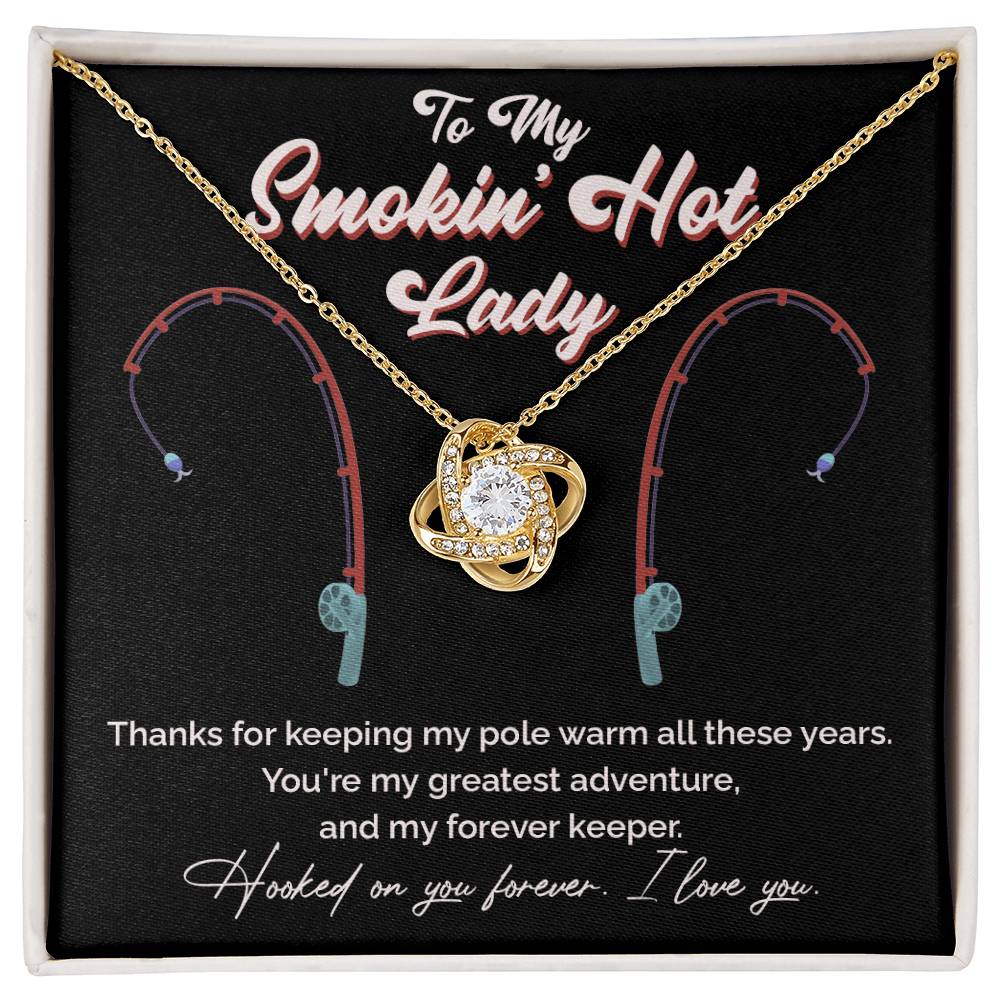 "Greatest Catch" Love Knot Necklace – The Perfect Tribute for Your Fishing Soulmate 140