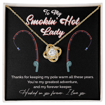 "Greatest Catch" Love Knot Necklace – The Perfect Tribute for Your Fishing Soulmate 140