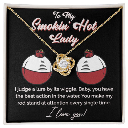 "The Only Catch" Love Knot Necklace – Heartfelt Gift for Your Fishing Soulmate 141