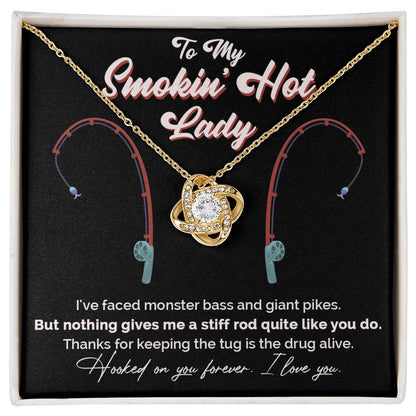 "Greatest Catch" Love Knot Necklace – The Perfect Tribute for Your Fishing Soulmate 142