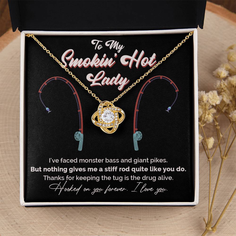 "Greatest Catch" Love Knot Necklace – The Perfect Tribute for Your Fishing Soulmate 142