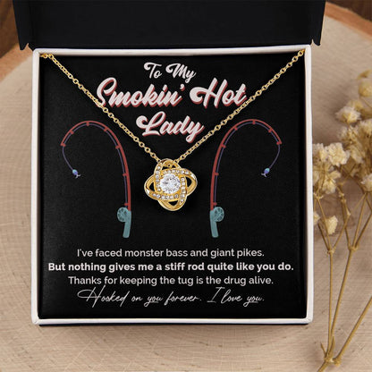 "Greatest Catch" Love Knot Necklace – The Perfect Tribute for Your Fishing Soulmate 142