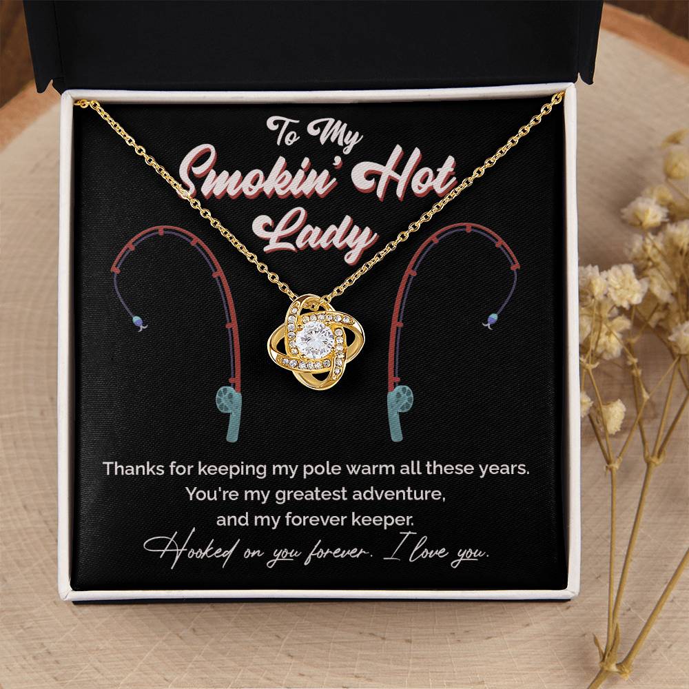 "Greatest Catch" Love Knot Necklace – The Perfect Tribute for Your Fishing Soulmate 140