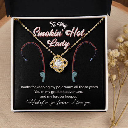 "Greatest Catch" Love Knot Necklace – The Perfect Tribute for Your Fishing Soulmate 140