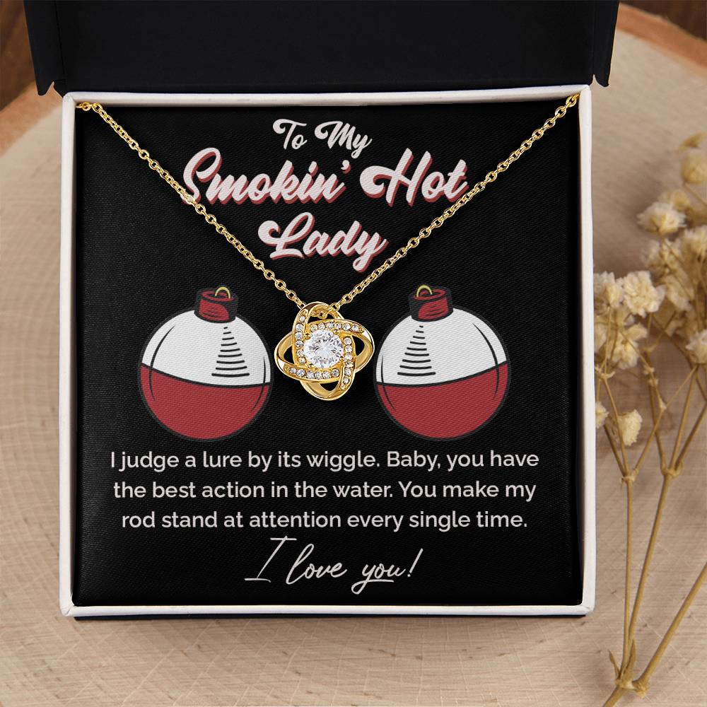 "The Only Catch" Love Knot Necklace – Heartfelt Gift for Your Fishing Soulmate 141