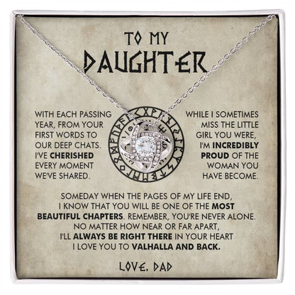 To my daughter - I'm incredibly proud of the woman you have become - Love Knot Necklace 69