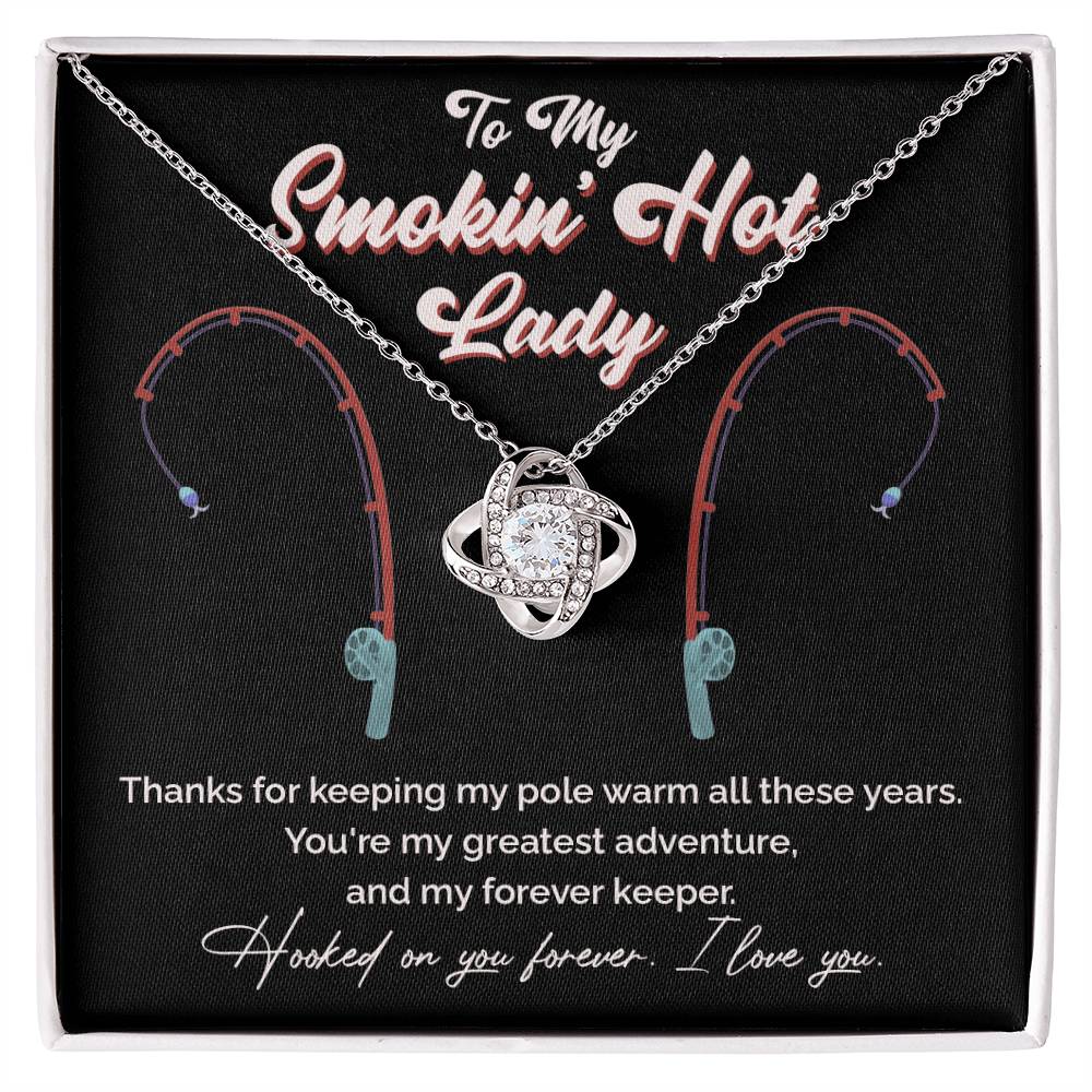 "Greatest Catch" Love Knot Necklace – The Perfect Tribute for Your Fishing Soulmate 140