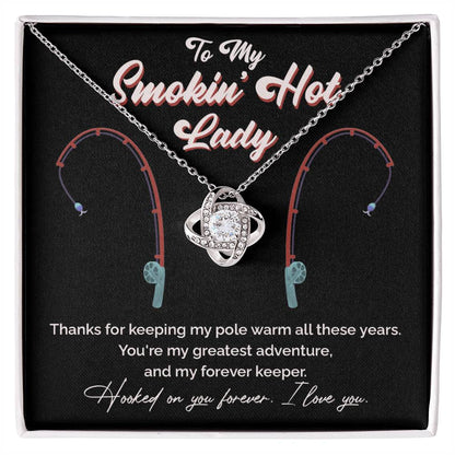 "Greatest Catch" Love Knot Necklace – The Perfect Tribute for Your Fishing Soulmate 140