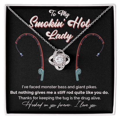 "Greatest Catch" Love Knot Necklace – The Perfect Tribute for Your Fishing Soulmate 142