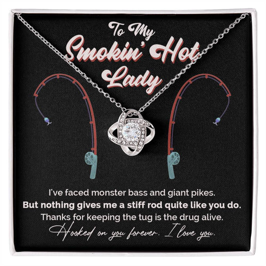 "Greatest Catch" Love Knot Necklace – The Perfect Tribute for Your Fishing Soulmate 142