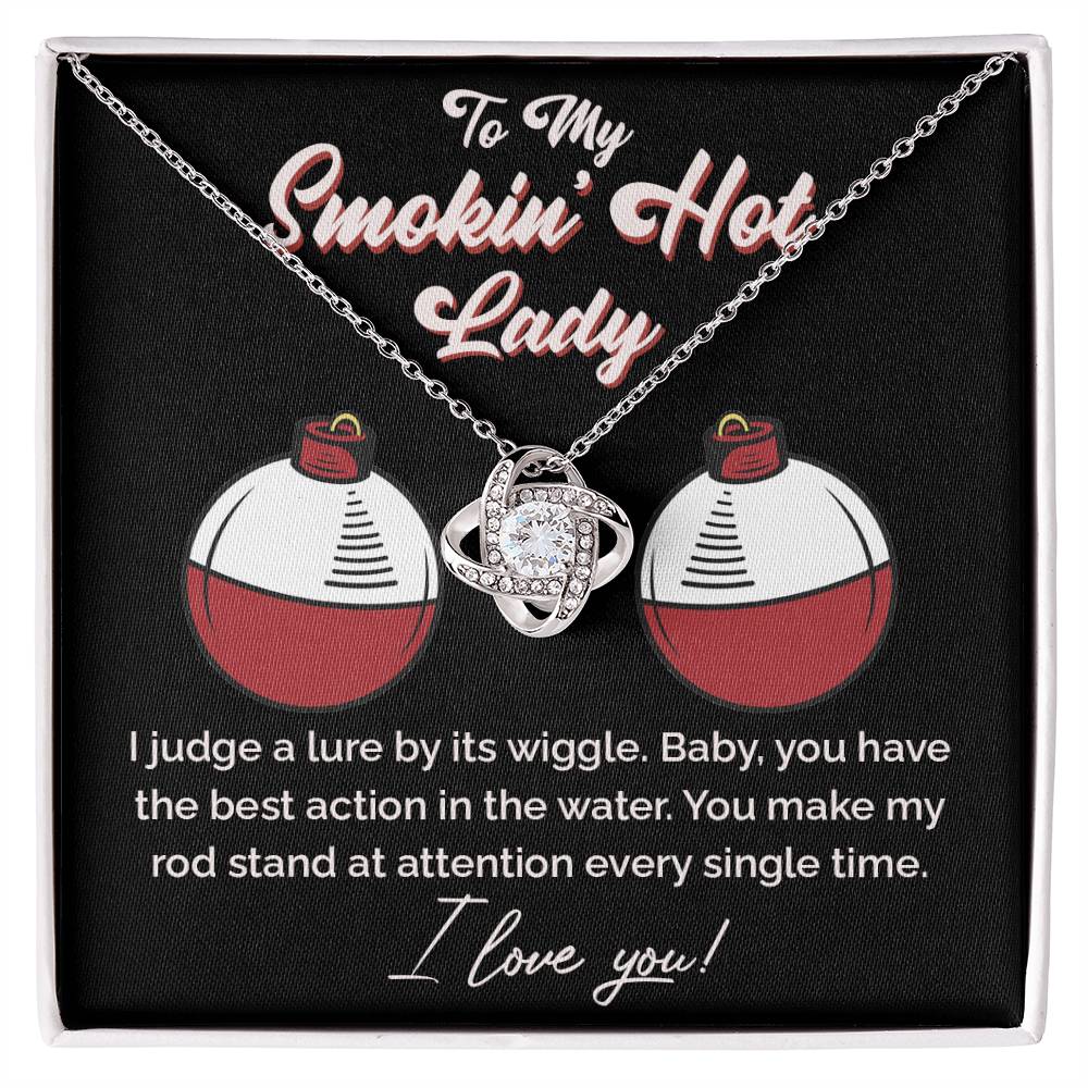 "The Only Catch" Love Knot Necklace – Heartfelt Gift for Your Fishing Soulmate 141