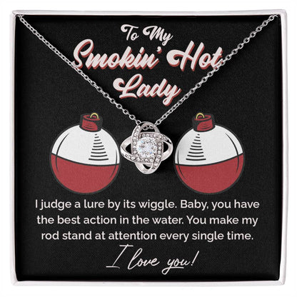 "The Only Catch" Love Knot Necklace – Heartfelt Gift for Your Fishing Soulmate 141