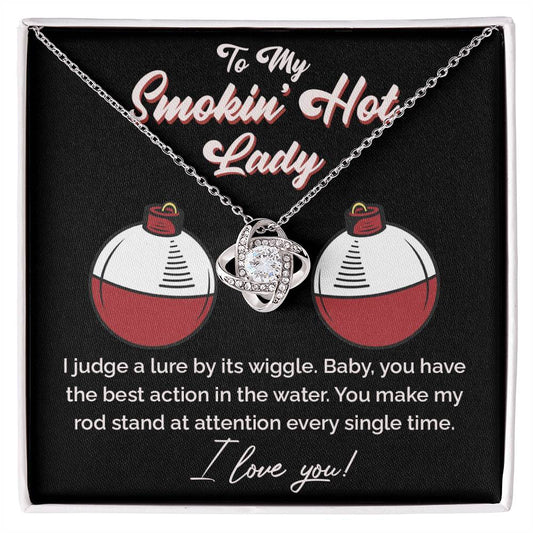 "The Only Catch" Love Knot Necklace – Heartfelt Gift for Your Fishing Soulmate 141