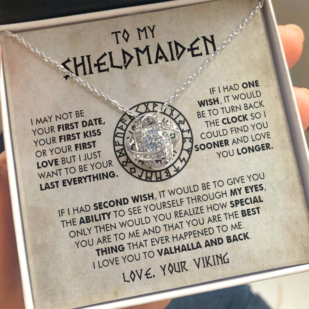 To My Shieldmaiden - I Love You To Valhalla And Back - Love Knot 16