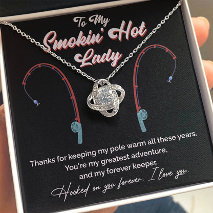 "Greatest Catch" Love Knot Necklace – The Perfect Tribute for Your Fishing Soulmate 140