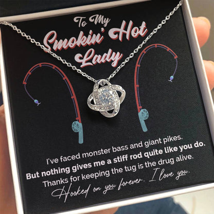 "Greatest Catch" Love Knot Necklace – The Perfect Tribute for Your Fishing Soulmate 142