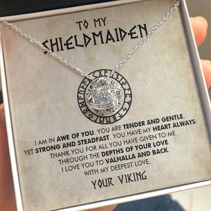 To My Shieldmaiden - I am in awe of you - Love Knot Necklace 22