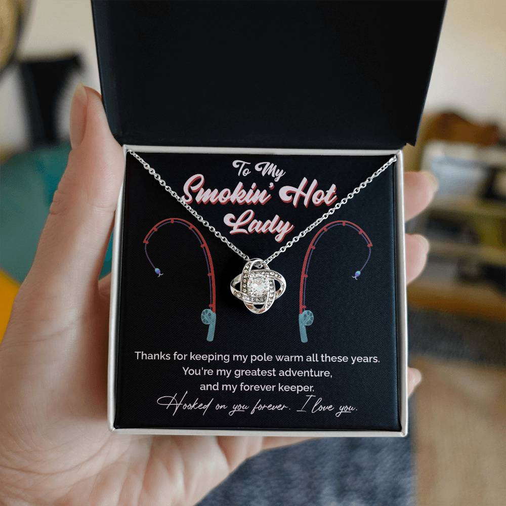 "Greatest Catch" Love Knot Necklace – The Perfect Tribute for Your Fishing Soulmate 140