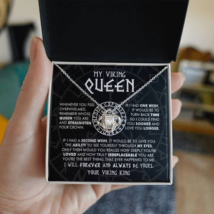 My Viking Queen - You are loved and truly irreplaceable - Love Knot Necklace 101
