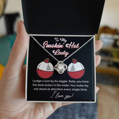 "The Only Catch" Love Knot Necklace – Heartfelt Gift for Your Fishing Soulmate 141