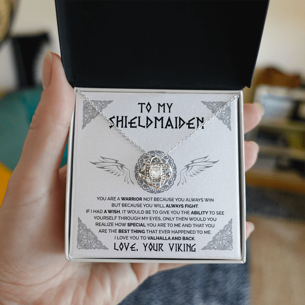 To My Shieldmaiden - You are a warrior 2 - Love Knot Necklace 38