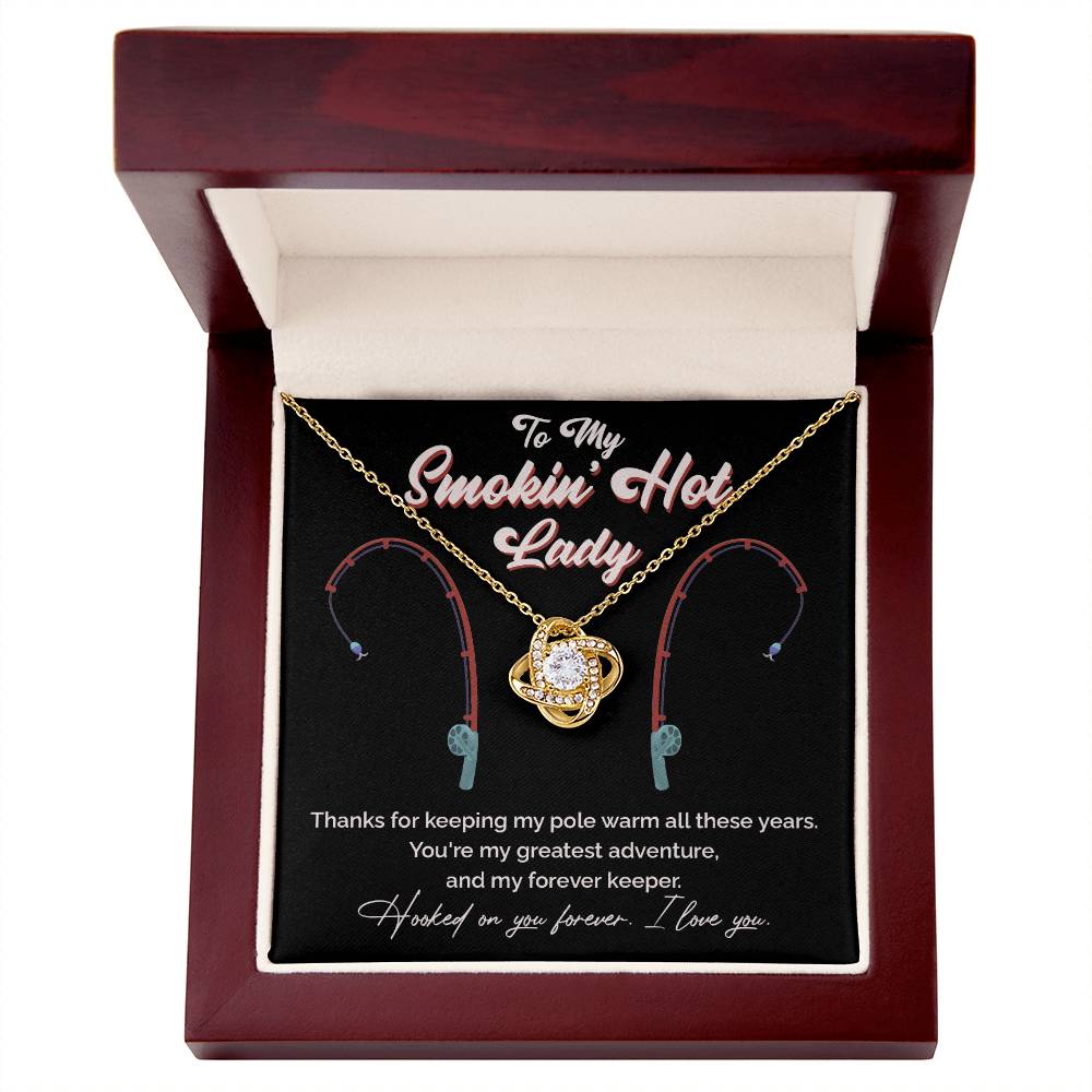 "Greatest Catch" Love Knot Necklace – The Perfect Tribute for Your Fishing Soulmate 140