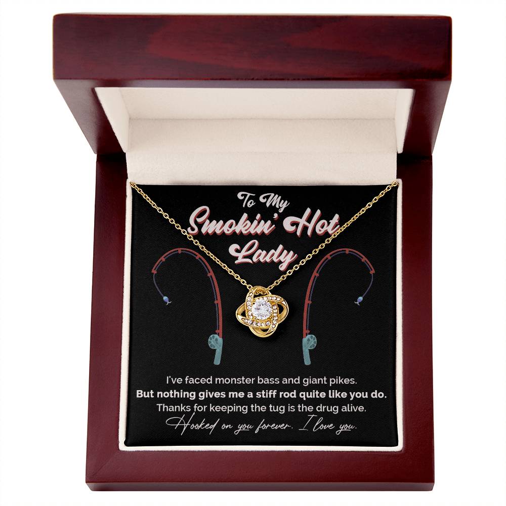 "Greatest Catch" Love Knot Necklace – The Perfect Tribute for Your Fishing Soulmate 142