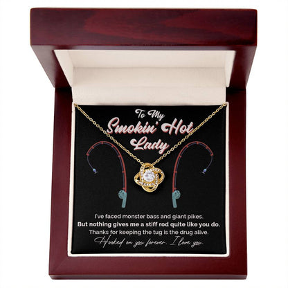 "Greatest Catch" Love Knot Necklace – The Perfect Tribute for Your Fishing Soulmate 142