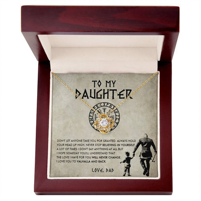 To my daughter - Don't let anyone take you for granted - Love Knot Necklace 65