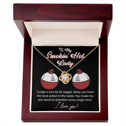 "The Only Catch" Love Knot Necklace – Heartfelt Gift for Your Fishing Soulmate 141