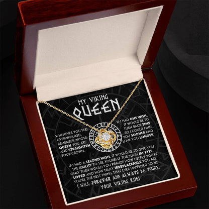 My Viking Queen - You are loved and truly irreplaceable - Love Knot Necklace 101