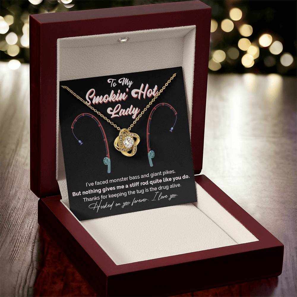 "Greatest Catch" Love Knot Necklace – The Perfect Tribute for Your Fishing Soulmate 142