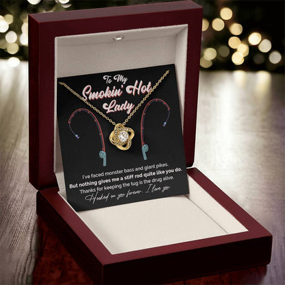 "Greatest Catch" Love Knot Necklace – The Perfect Tribute for Your Fishing Soulmate 142